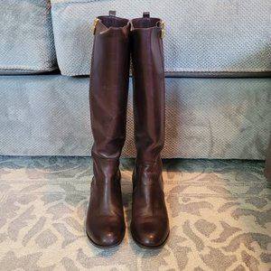MICHAEL MICHAEL KORS Frenchie Leather Tall Riding Boots Size 7.5 M